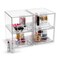 Sorbus Acrylic Storage Containers with Pull-Out Drawers - 4 Pack, 4.4” Clear Tall Stackable Drawer Organizers